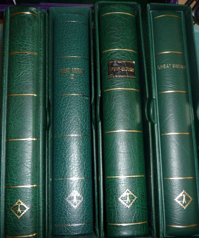 Lot 390 - Great Britain. A used QEII collection in four boxed Lighthouse hingeless albums to 2005 (pages...
