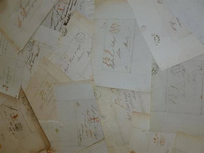 Lot 480 - Great Britain. Approximately one hundred Stampless entires/outer letter sheets from the 1840's...