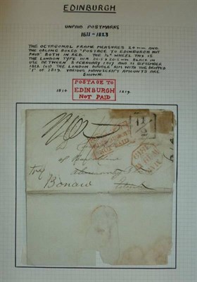 Lot 487 - Great Britain. A well presented collection of Edinburgh postal history and others (70 items)....