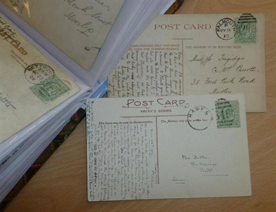 Lot 488 - Great Britain. One hundred postcards containing a variety of mainly Duplex cancellations one...
