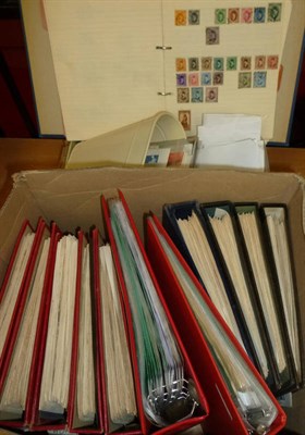 Lot 24 - Twelve Albums and Folders housing all world. Also loose in envelopes etc