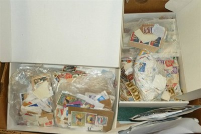 Lot 41 - Miscellaneous in a Box. Also an attaché case filled with Great Britain FDC's from 1960's to 1990's