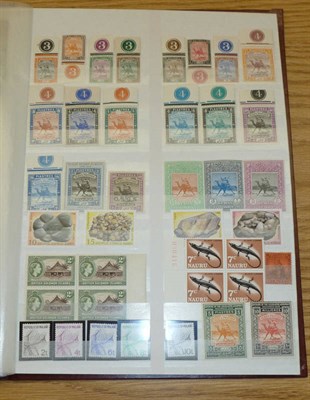 Lot 76 - Mint British Commonwealth, majority unmounted in a brown Rapide stockbook. Includes strips and...