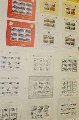 Lot 108 - Railways. A complete set of seven Nene Valley and Bluebell Railway progressive proof sheets,...