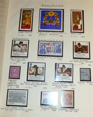 Lot 109 - Religion. A well presented mint collection in three albums. Includes one dedicated to the...