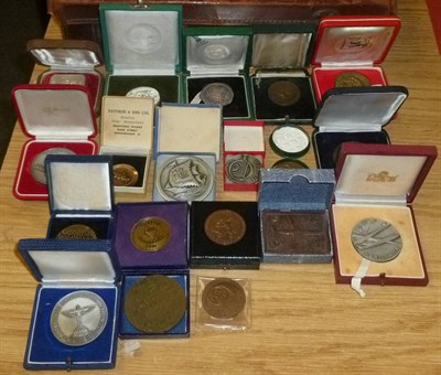 Lot 115 - A Quantity of Mixed International Medals. Includes Lisbon 1953, Stockholm 1955, Israel 1957,...