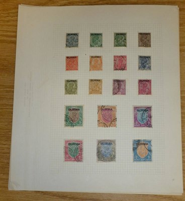 Lot 137 - Burma. A 1937 to 1946 used collection. Includes 1937, 1938 and 1946 sets