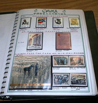 Lot 152 - China. A 1983 to 1993 unmounted mint collection in green album including M/S's. Noted 1983...