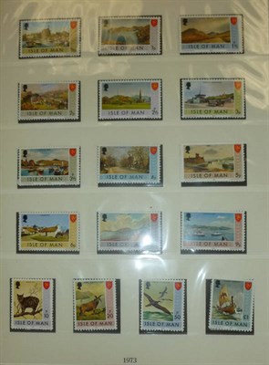 Lot 171 - Isle of Man. Two lindner boxed albums housing a near mint collection to 2004