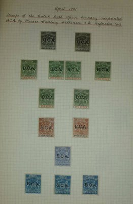 Lot 187 - Nyasaland. 1891 - 1895 mint and used collection to 10s. Some duplication and some mint no gum