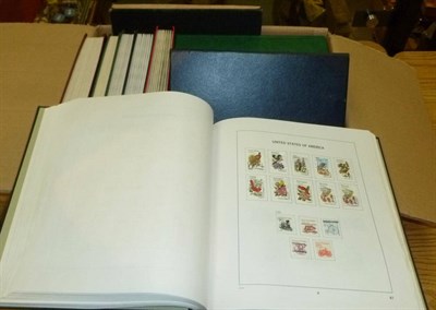 Lot 198 - U.S.A. Two Davo albums and twelve stockbooks housing a used collection with duplication