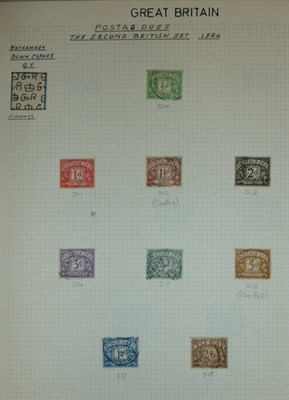 Lot 209 - Great Britain. A collection of mint (mainly unmounted) and used Postage Dues from 1914 to 1968...