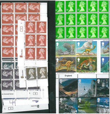 Lot 212 - Great Britain. An accumulation of modern unmounted mint issues in blocks, plate blocks,...