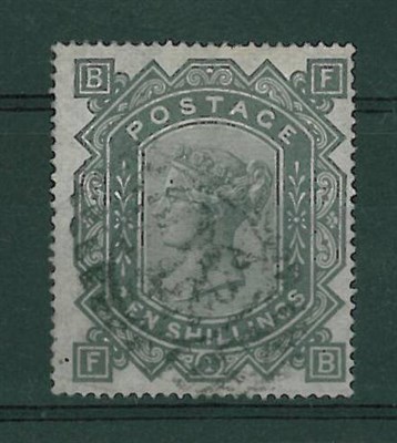 Lot 254 - Great Britain. 1878 10s F-B Wmk Maltese cross, used