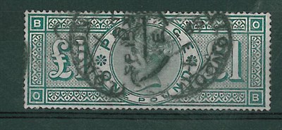 Lot 261 - Great Britain. 1891 £1 O-B used