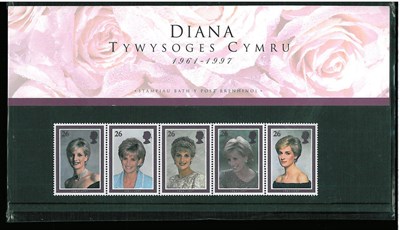 Lot 280 - Great Britain. A 1997 Princess Diana Commemoration Welsh Presentation pack