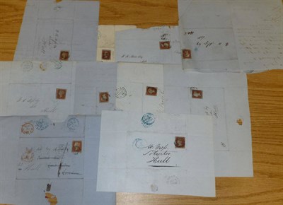 Lot 299 - Great Britain. 1846 to 1853 group of entires and outer letter sheets, majority addressed to...