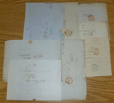 Lot 315 - Great Britain. A collection of sixty nine entires and outer letter sheets, each bearing either...