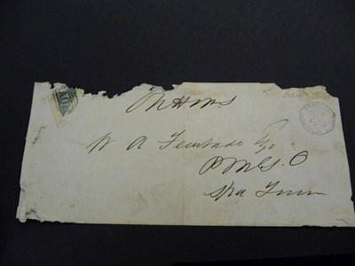 Lot 148 - Jamaica. October 10 1867 large cover bearing 1d biscect