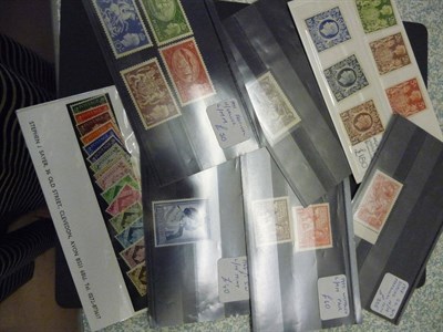 Lot 172 - Great Britain. Seven stockcards containing a range of mint King George V and King George VI....