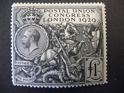 Lot 193 - Great Britain. 1929 £1 P.U.C. Good mint. Crease not detracting