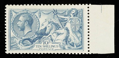 Lot 200 - Great Britain. 1918-1919 10s dull grey-blue marginal. Bradbury Wilkinson unmounted