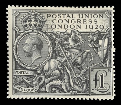Lot 204 - Great Britain. 1929 £1 P.U.C, centred to right. Fine mint