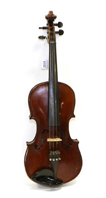 Lot 2019 - Violin 13"; two piece back, ebony fingerboard, with label 'The Maidstone, Murdoch & Murdoch Co....