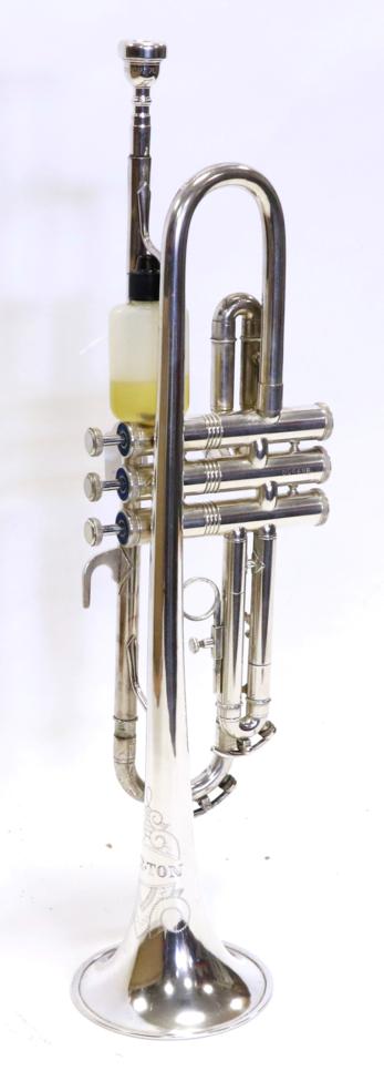 Lot 2066 - Trumpet By Corton no.006496, Made in Czechoslovakia, cased with Vincent Bach 7C mouthpiece