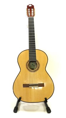 Lot 2069 - Admira Classical Guitar Oro Blanco dated 2008, with ebony fingerboard, cedar two piece top and...