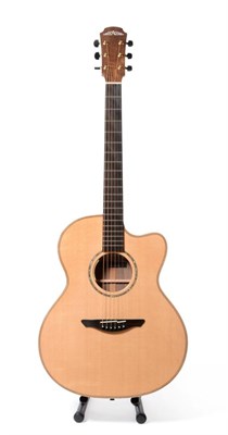 Lot 2073 - Elecro-Acoustic Single Cut Away Guitar By Avalon Guitars Model A2-20/SE no.2243 and...