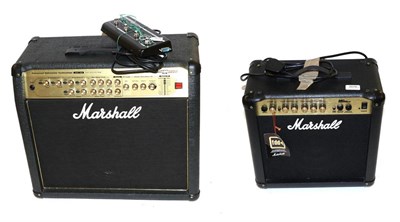 Lot 2078 - Marshall AVT2000 Signal Input Amplifier Speaker with pedal, together with MG15CD 45W Practice...