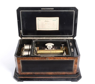 Lot 2107 - Barker-Troll Organ Music Box playing 12 aires; with 13"; cylinder, tune indicator 'Exposition...