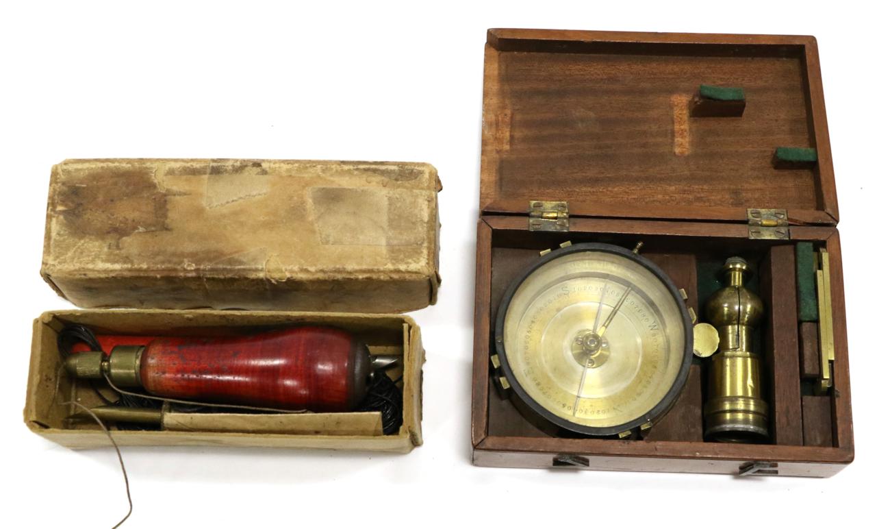 Lot 2140 Brass Sighting Compass with tripod mount