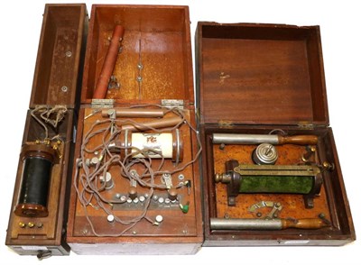 Lot 2145 - Electric Shock Machines (i) Medical Supply Association (ii) L Miller (iii) another example with...