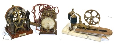 Lot 2146 - Electric Shock Machines Professor Didier Electrician (London), another with Weak/Strong dial...