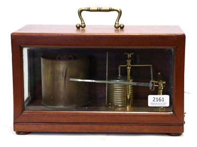 Lot 2161 - Short & Mason (London) Barograph No.A357 with eleven vacuum sections, in hinged case glazed on...