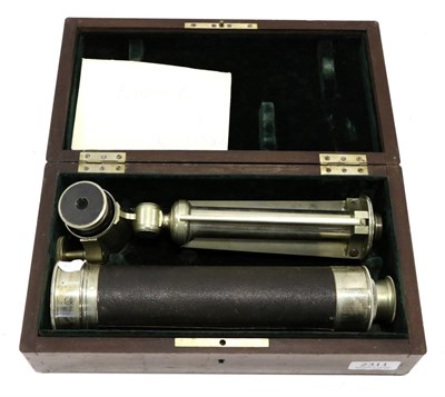 Lot 2183 - Allan J Hayes (Calcutta) Four Drawer Telescope with 2"; objective lens and leather cover to...