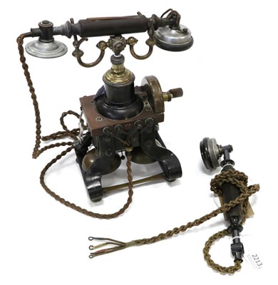 Lot 2213 - Ericsson AC100 Series Skeleton Telephone with two