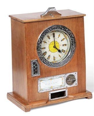 Lot 2243 - Bryan's Twelve Win Clock Wall Mounted Gaming Machine Big Hand on Red to Win, penny in the slot,...