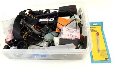 Lot 2257 - Camera Accessories including straps, pistol grips, teleconverters and others (qty)