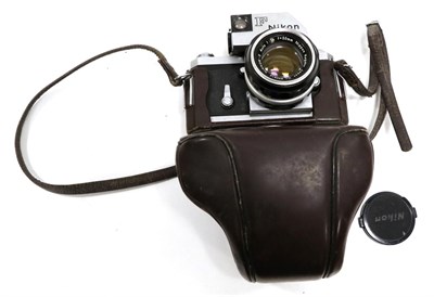 Lot 2276 - Nikon F Photomic FTn Camera no.6578704, with Nikkor-S Auto f1.4 50mm lens, in manufacturers leather