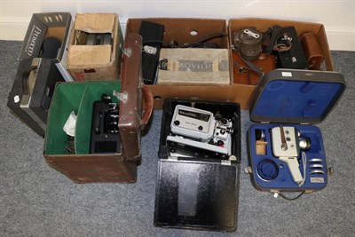 Lot 2322 - Various Cine Cameras including Zeiss Movikon 8 and others including some projectors (qty)