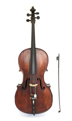 Lot 5001 - Cello 29.25"; two piece back, requires extensive work and restoration, upper bout 13.25";,...