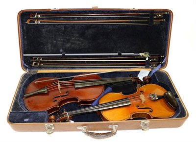 Lot 5009 - Viola 15 7/8"; two piece back, upper bout 7 1/4";, middle 4 3/4";, lower 9";, depth of ribs 1...