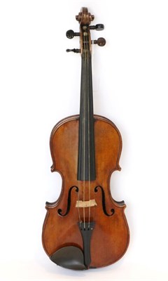 Lot 5012 - Violin 13"; two piece back, ebony fingerbaord and tailboard, label reads 'Antonius...