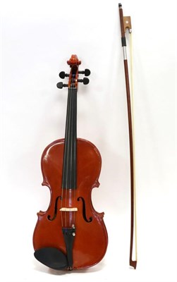 Lot 5041 - Violin Student Model, Skylark Brand with bow (cased)