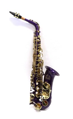 Lot 5043 - Alto Saxophone Trevor James 'The Horn' Classic body and neck finished in purple and gold...