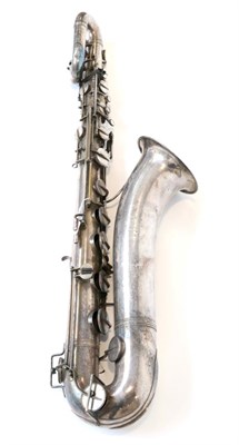 Lot 5045 - Baritone Saxophone bell engraving reads 'Invicta Paul Cavour Paris Model', serial number on...