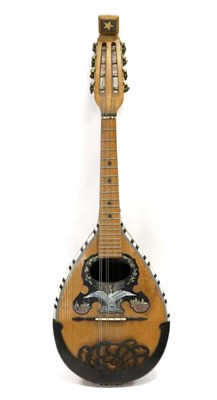 Lot 5069 - Alfredo Albertini Bowlback Mandolin in rosewood, has decorative mother of pearl and celluloid...